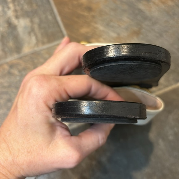 Gucci Marmont flat sandals in mystic white size 39 - Picture 5 of 8